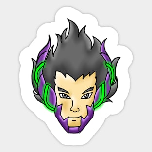 SUPER HERO MECHAGON (HEAD) Sticker